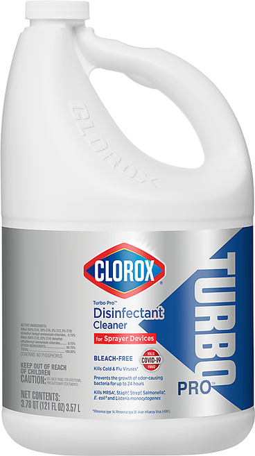 CloroxPro Clinical Germicidal Cleaner + Bleach Hospital Disinfectant, 32 Fl  Oz, Pack of 2