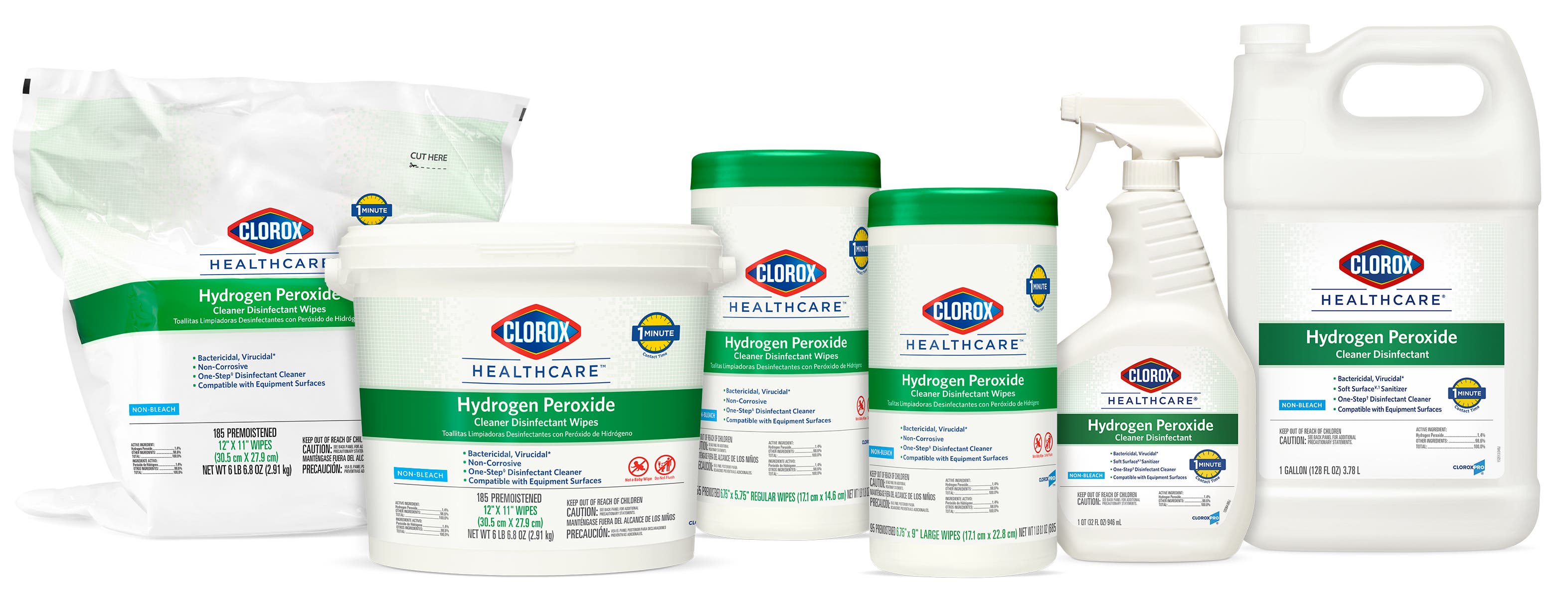 Clorox Healthcare® Hydrogen Peroxide Cleaner Disinfectants